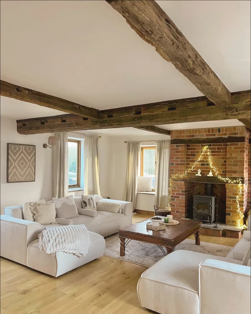 Interior detail at Willow Moon farmhouse