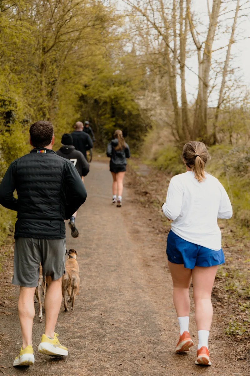 Runners at the Vitális Run Club, Newport