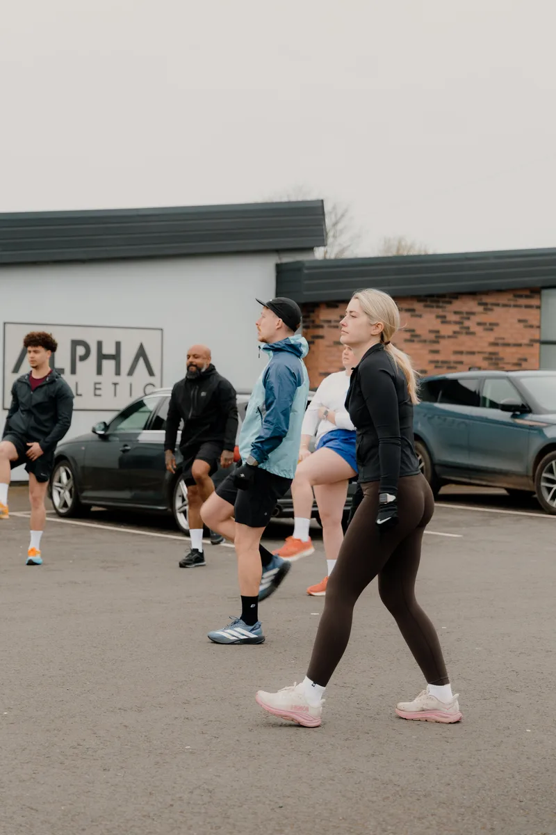 Runner at the Vit&aacute;lis Run Club, Newport