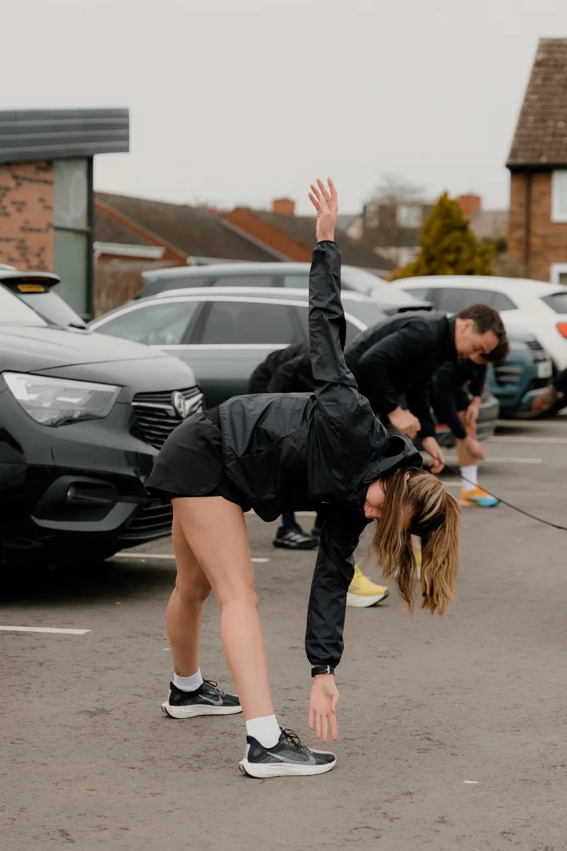 Runner at the Vit&aacute;lis Run Club, Newport